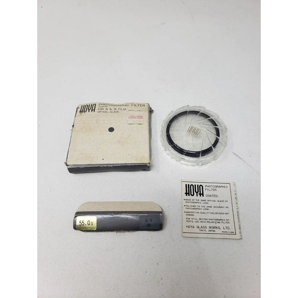 Hoya 55mm UV(0) HMC Ultraviolet Lens Filter, Made in Japan‎ - EX